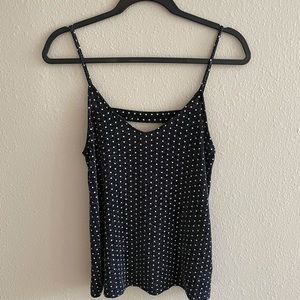 Black Flowy Rhinestone Tank Size S